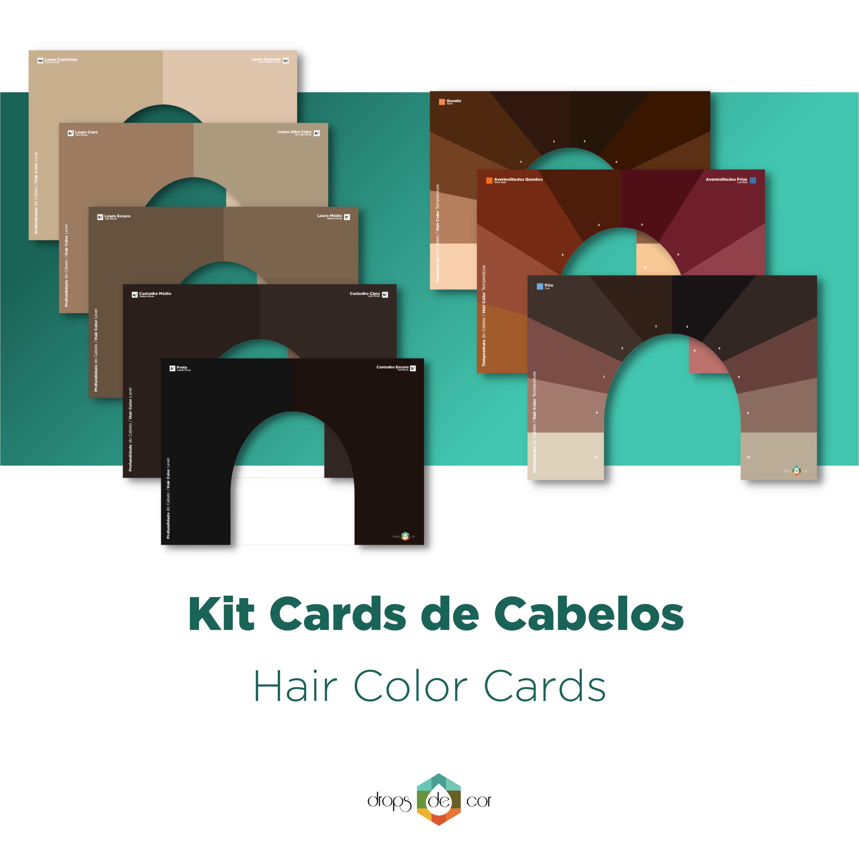 Kit de tono de cabello - Candados y Tarjetas