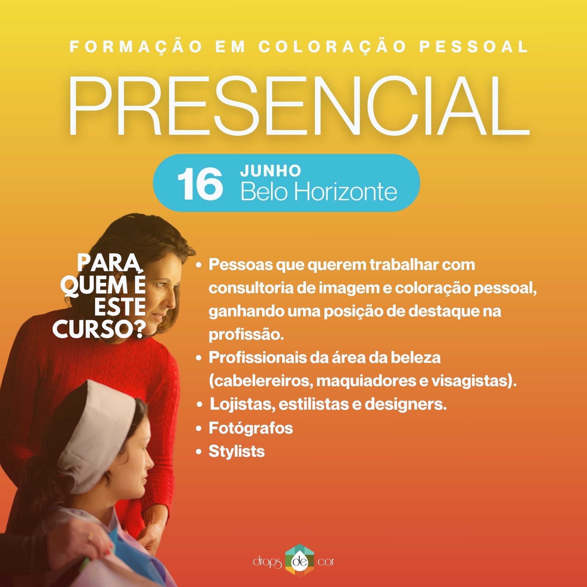 BH - Formação em Coloração Pessoal - 16 de Junho