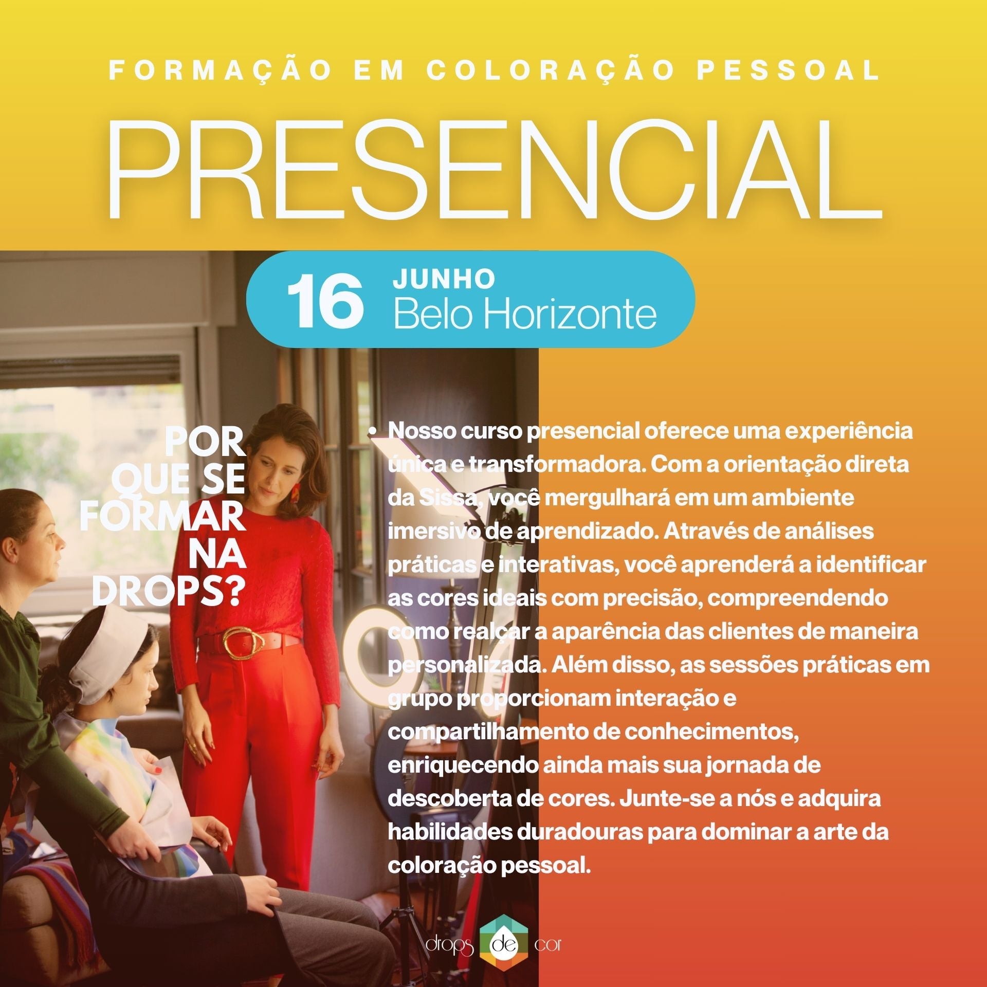 BH - Formação em Coloração Pessoal - 16 de Junho