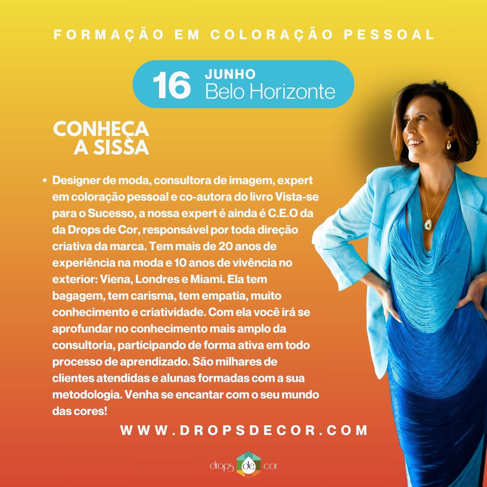 BH - Formação em Coloração Pessoal - 16 de Junho
