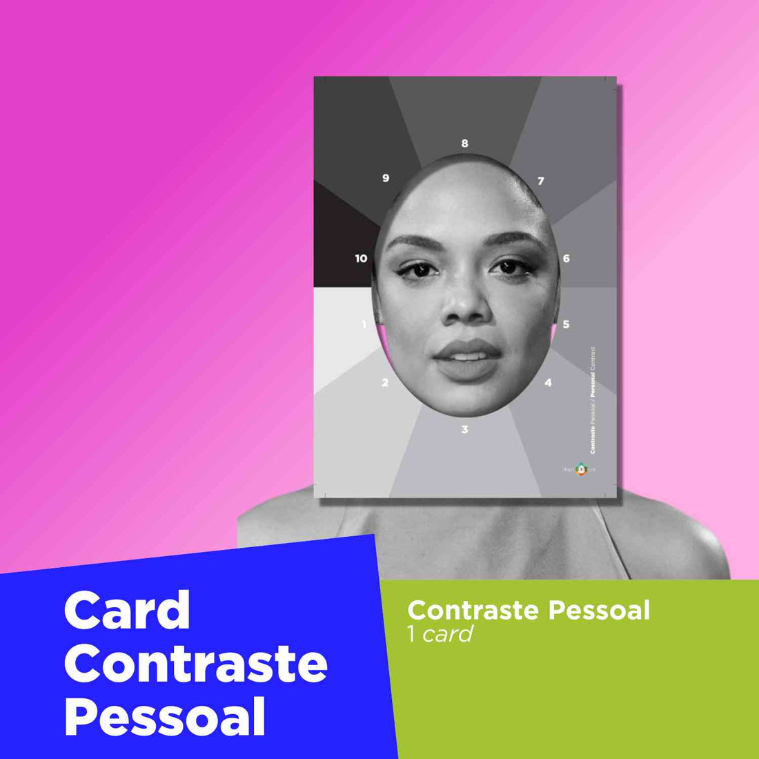 Tarjeta de contraste personal filtrada