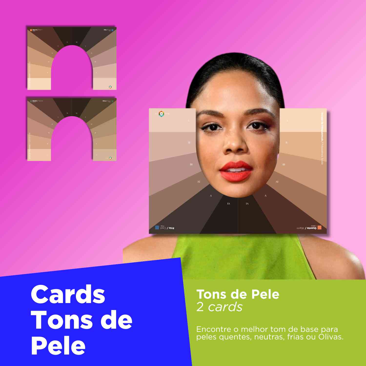 Kit Cartaz Vazado Tons de Pele