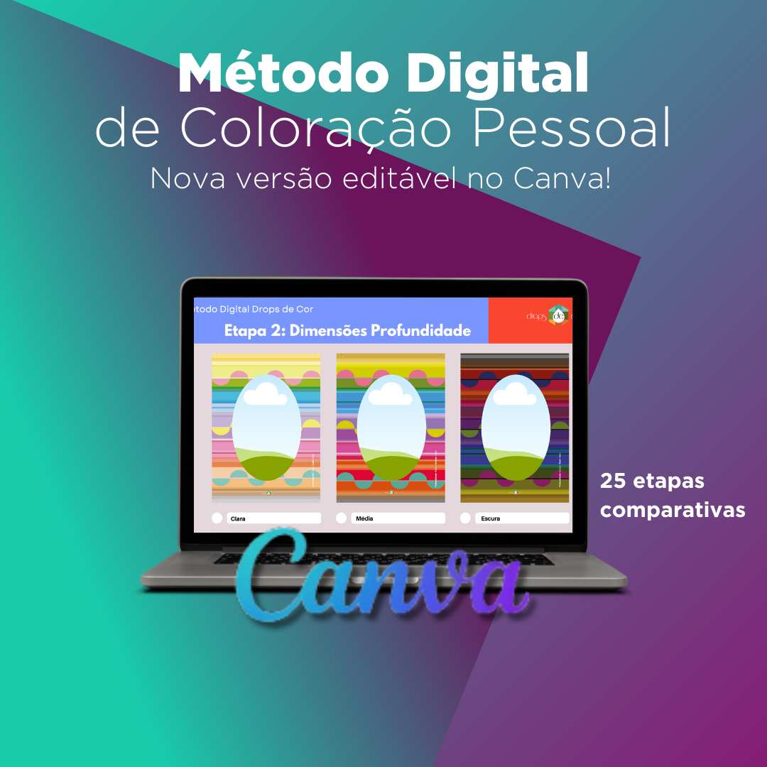 Método Digital Drops de Cor no Canva