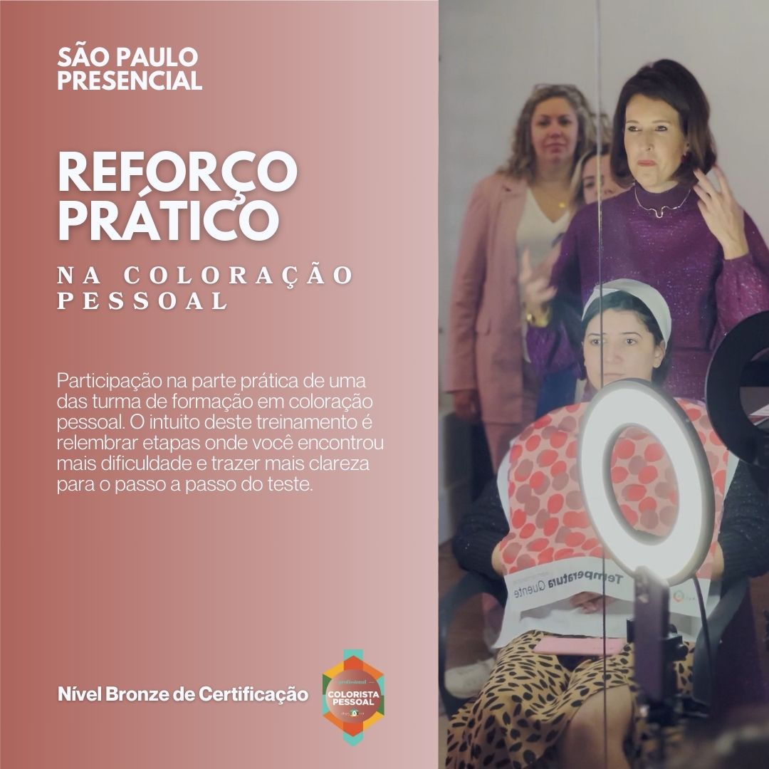 SP - Reforço Prático em Coloração Pessoal - 15 Dezembro