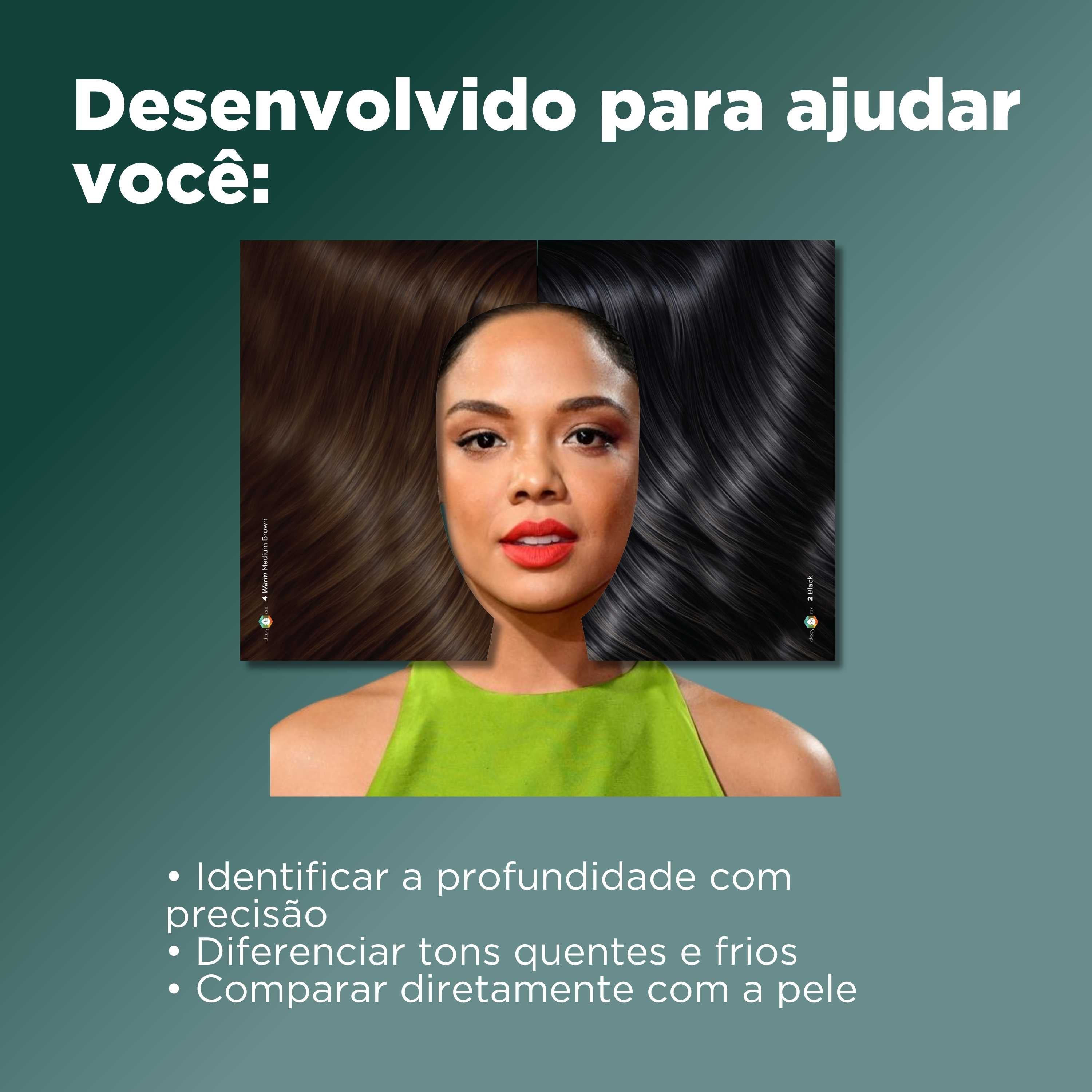 Cards de Tons de Cabelo Premium