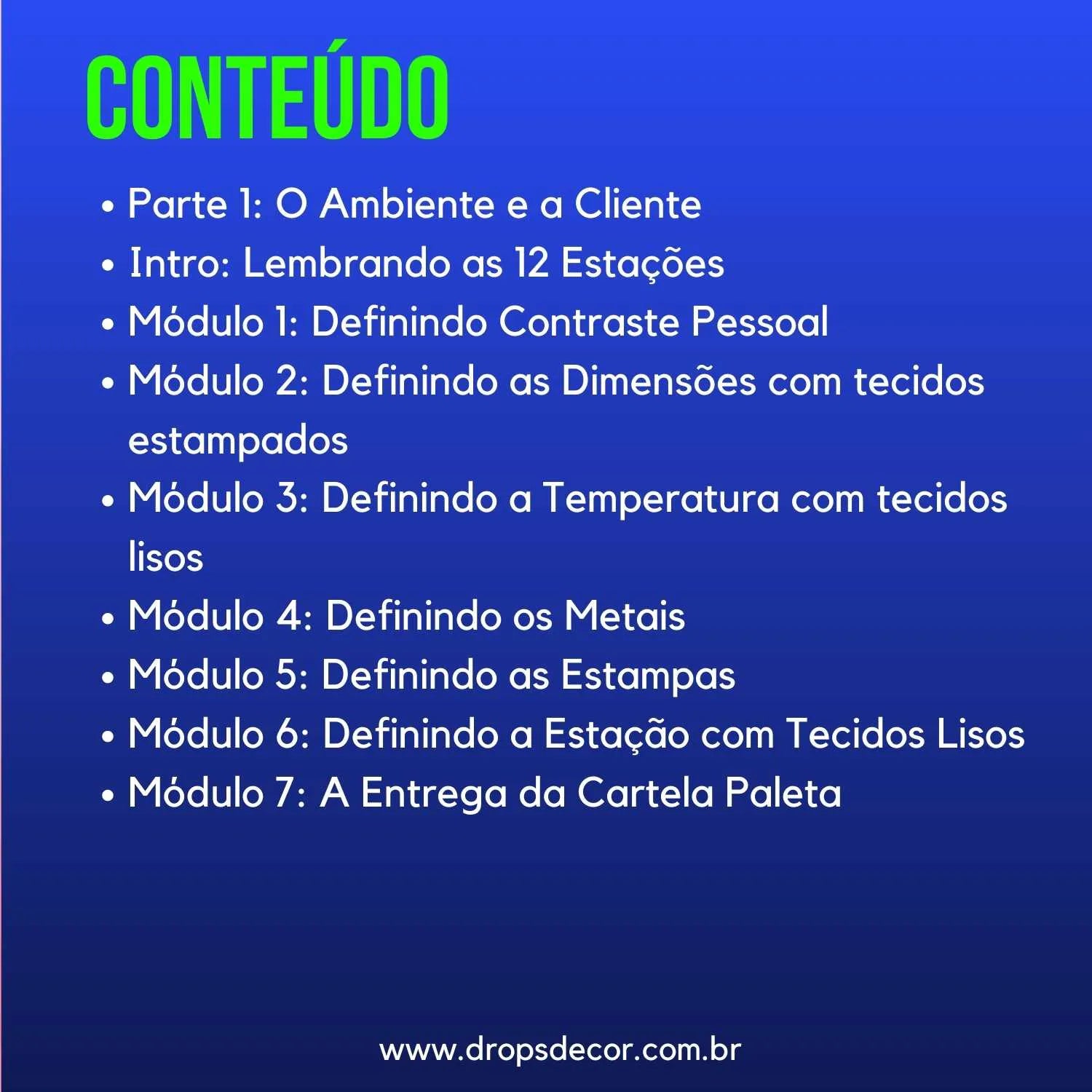 Curso de Reciclagem Prático em Coloração Pessoal - Português