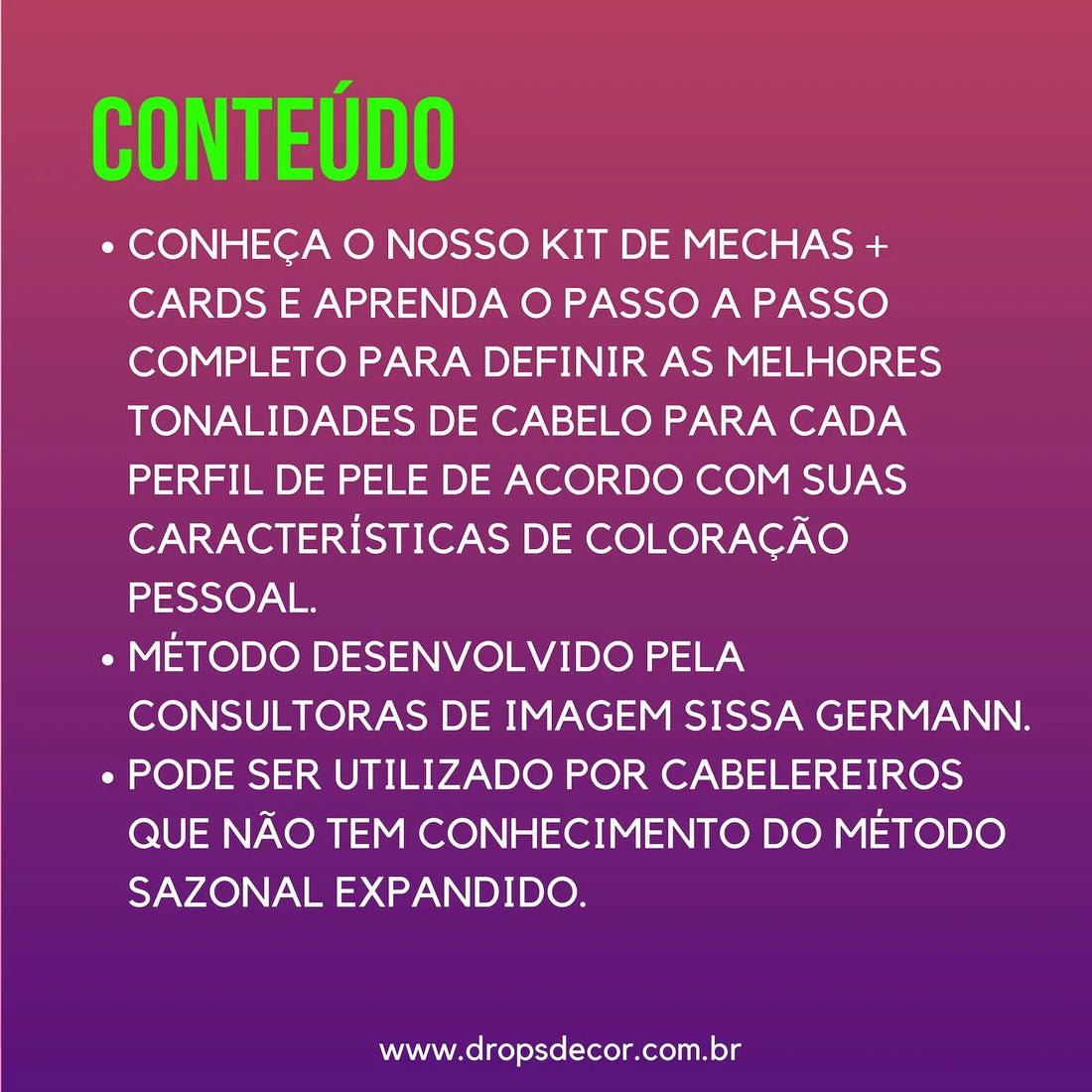 Workshop Definindo Melhor Tom de Cabelo - Português