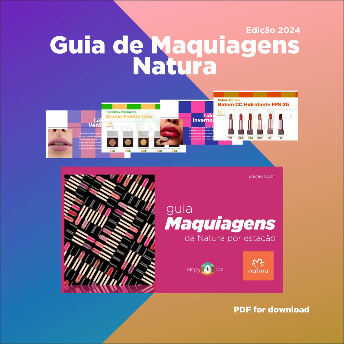 Guia de Maquiagens por Estação - Natura - Edição 2024
