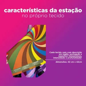Kit Drapes das Estações Estampado  - 12 Estações