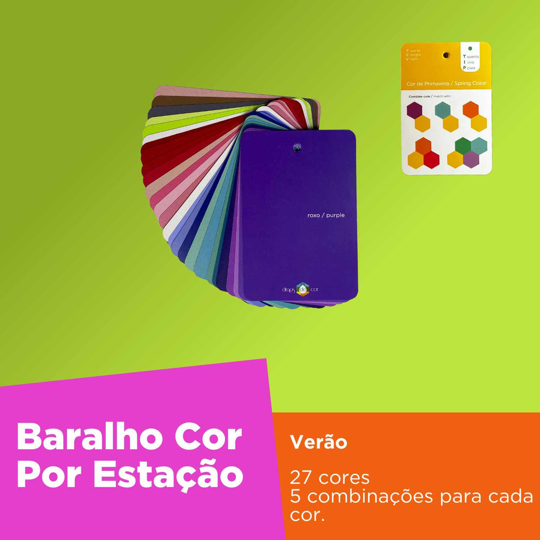 cartas de colores de verano