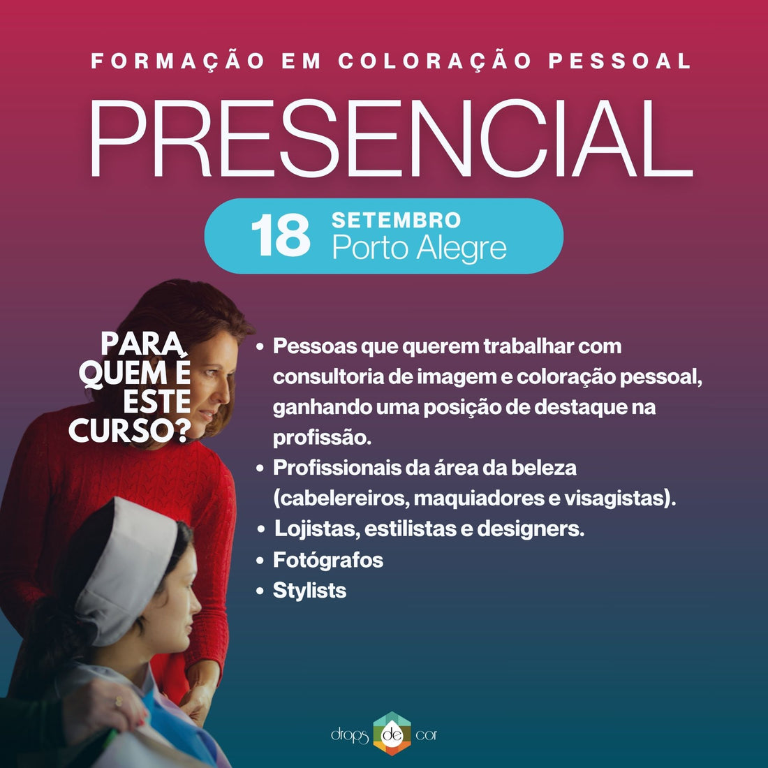 2. POA - Formação em Coloração Pessoal - 18 de Setembro