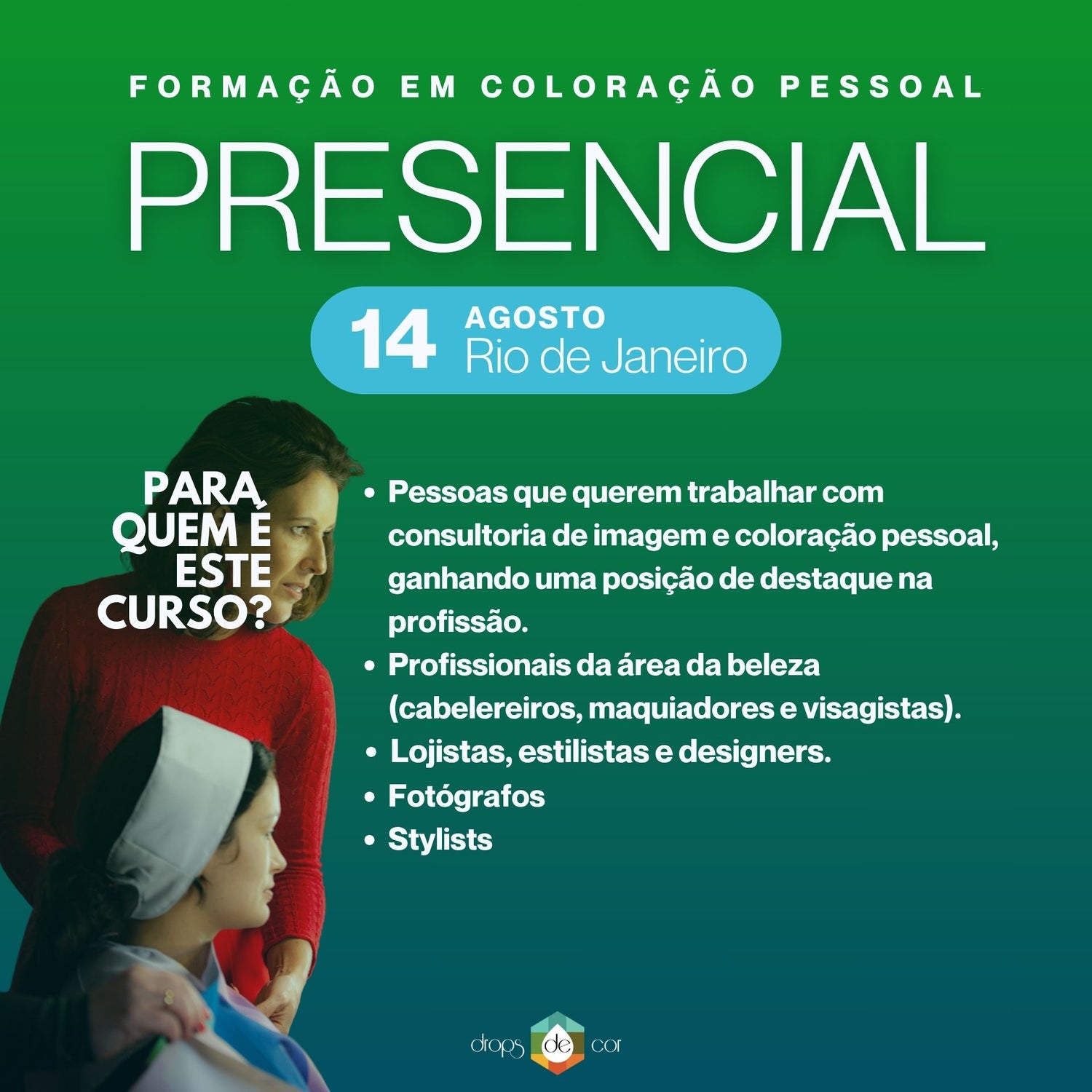 RJ  - Formação em Coloração Pessoal - 14 de Agosto
