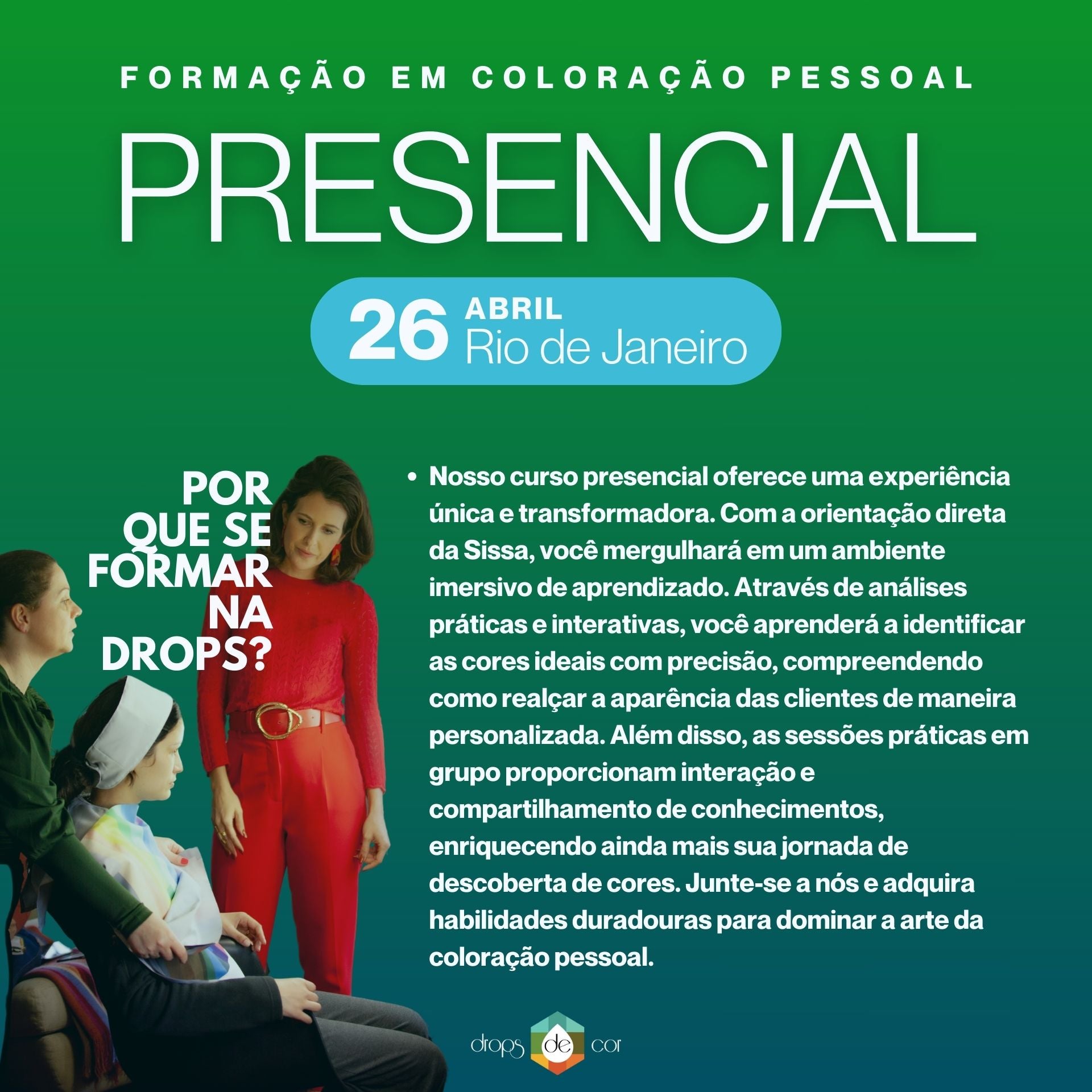 RJ  - Formação em Coloração Pessoal - 26 de Abril