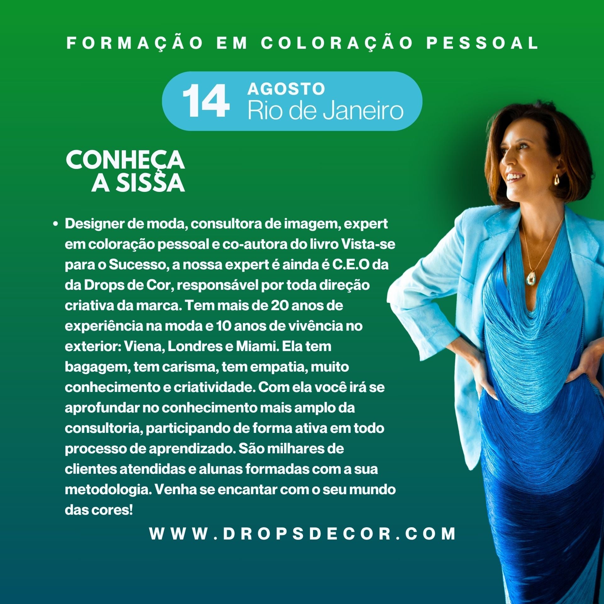 RJ  - Formação em Coloração Pessoal - 14 de Agosto