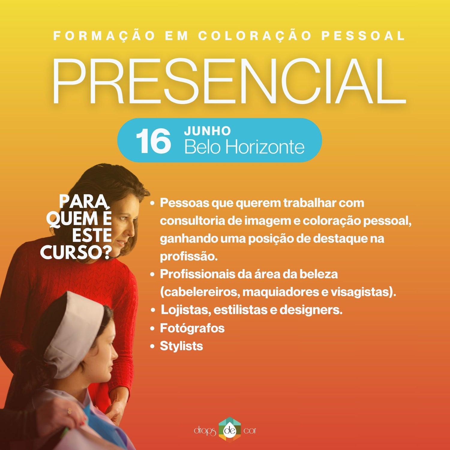 BH - Formação em Coloração Pessoal - 16 de Junho