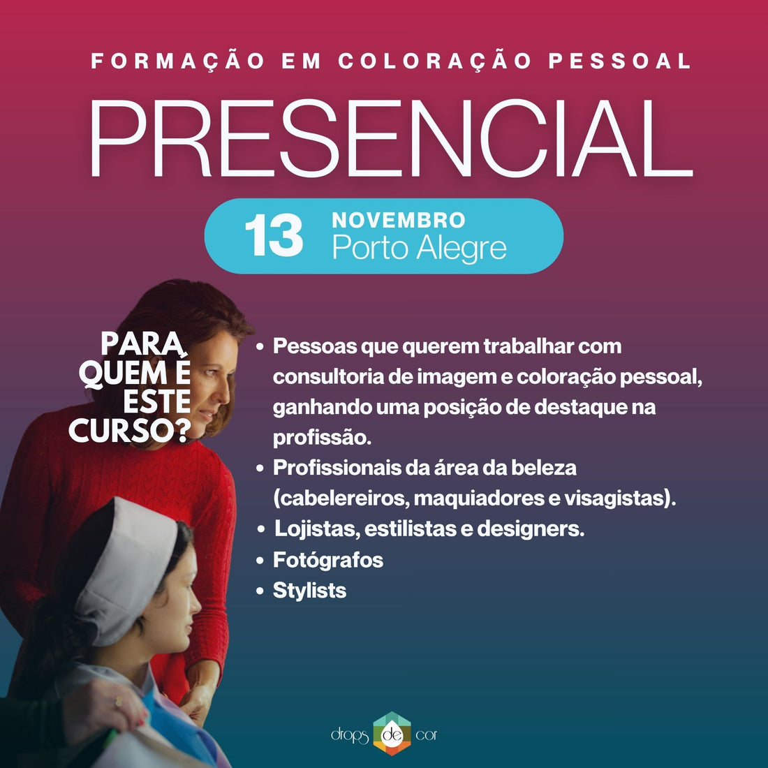 POA - Formação em Coloração Pessoal - 13 de Novembro