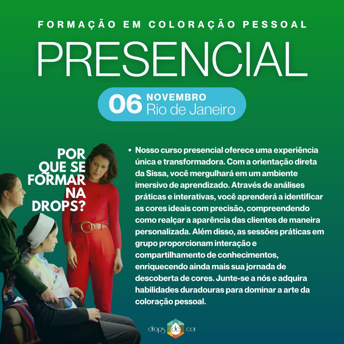 RJ  - Formação em Coloração Pessoal - 6 de Novembro