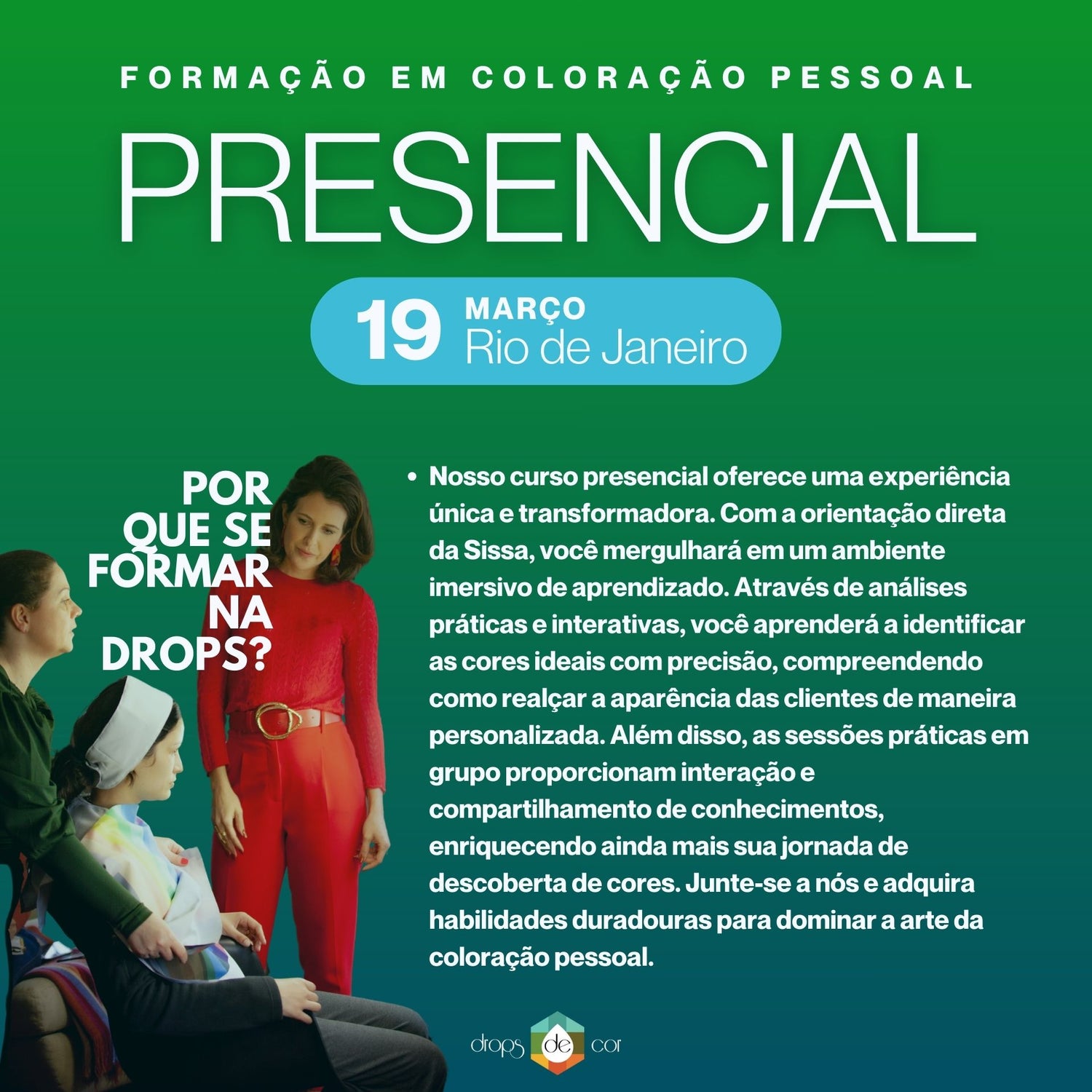RJ  - Formação em Coloração Pessoal - 19 de Março