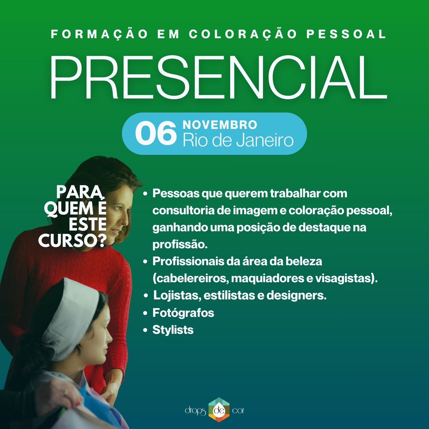 RJ  - Formação em Coloração Pessoal - 6 de Novembro