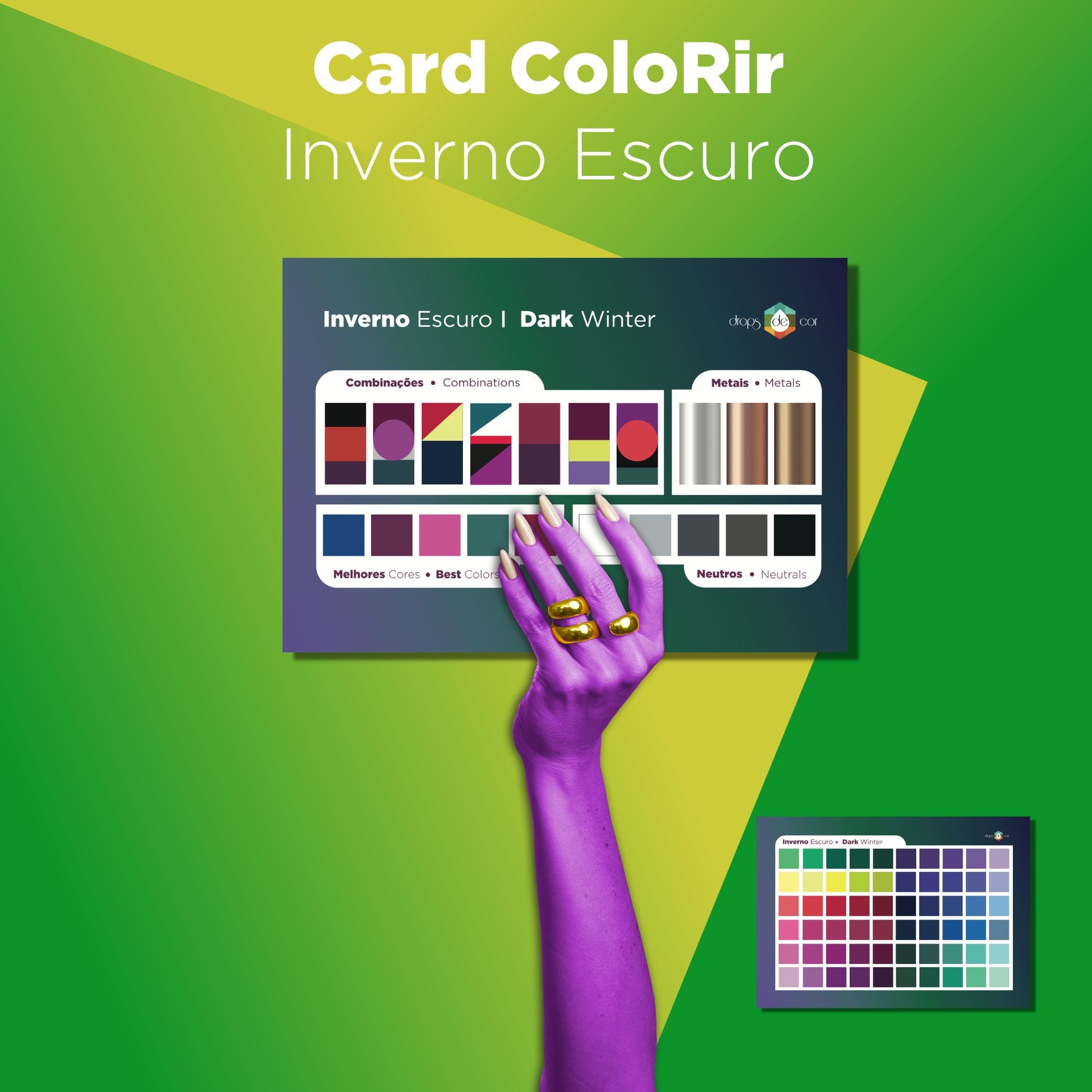 Card ColoRir Dark Winter