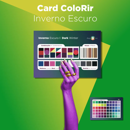 Card ColoRir Dark Winter