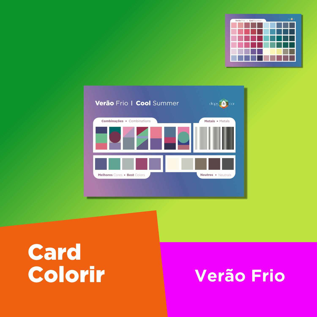 Card ColoRir Verão Frio
