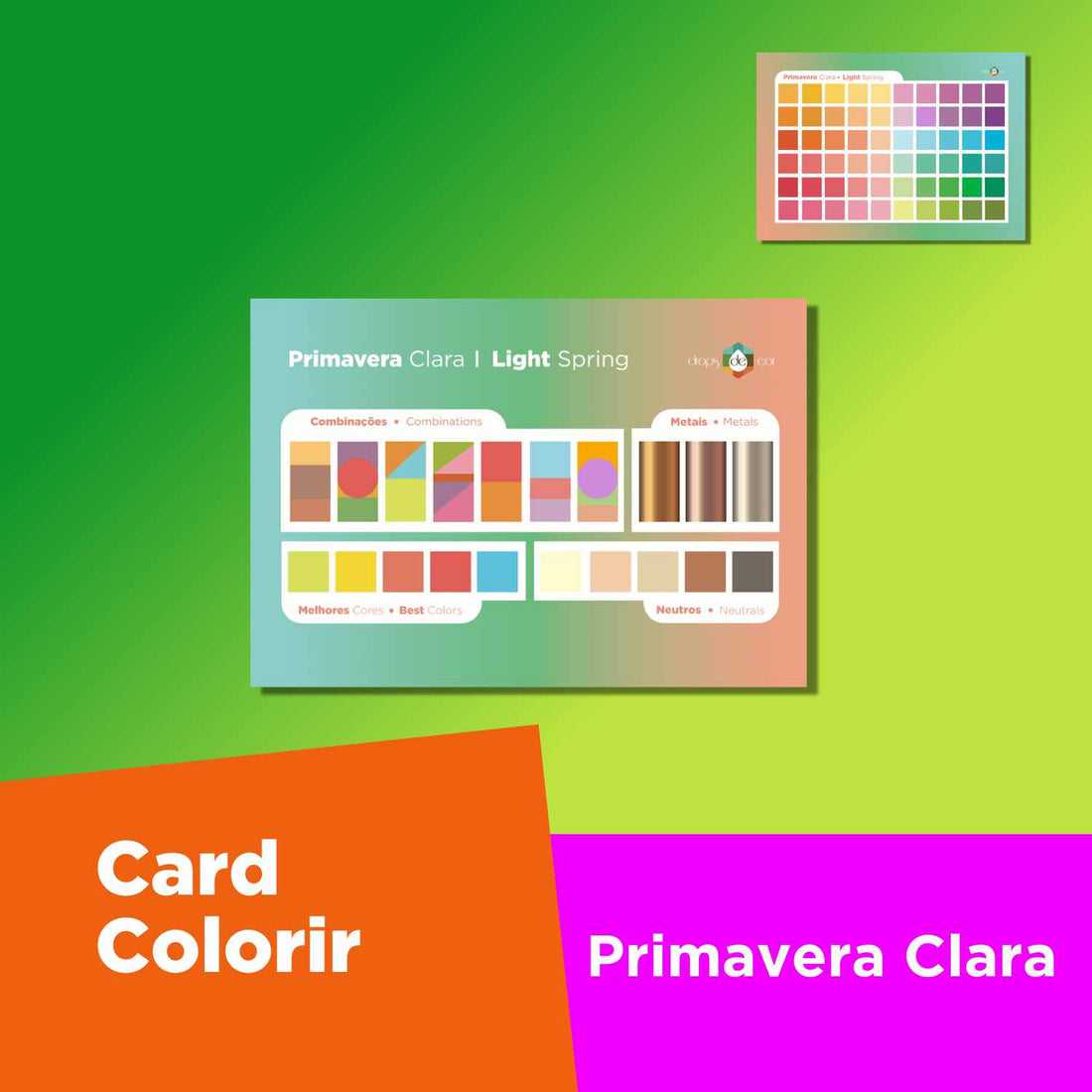 Card ColoRir Primavera Clara