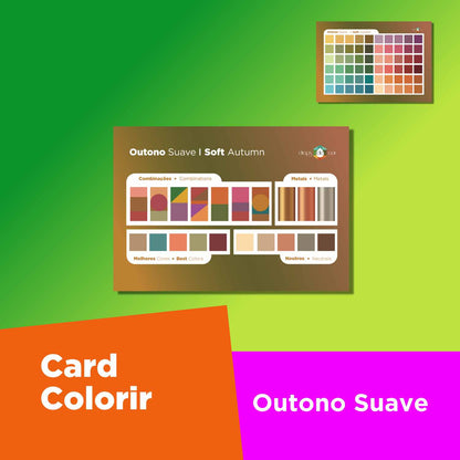 Card ColoRir Outono Suave