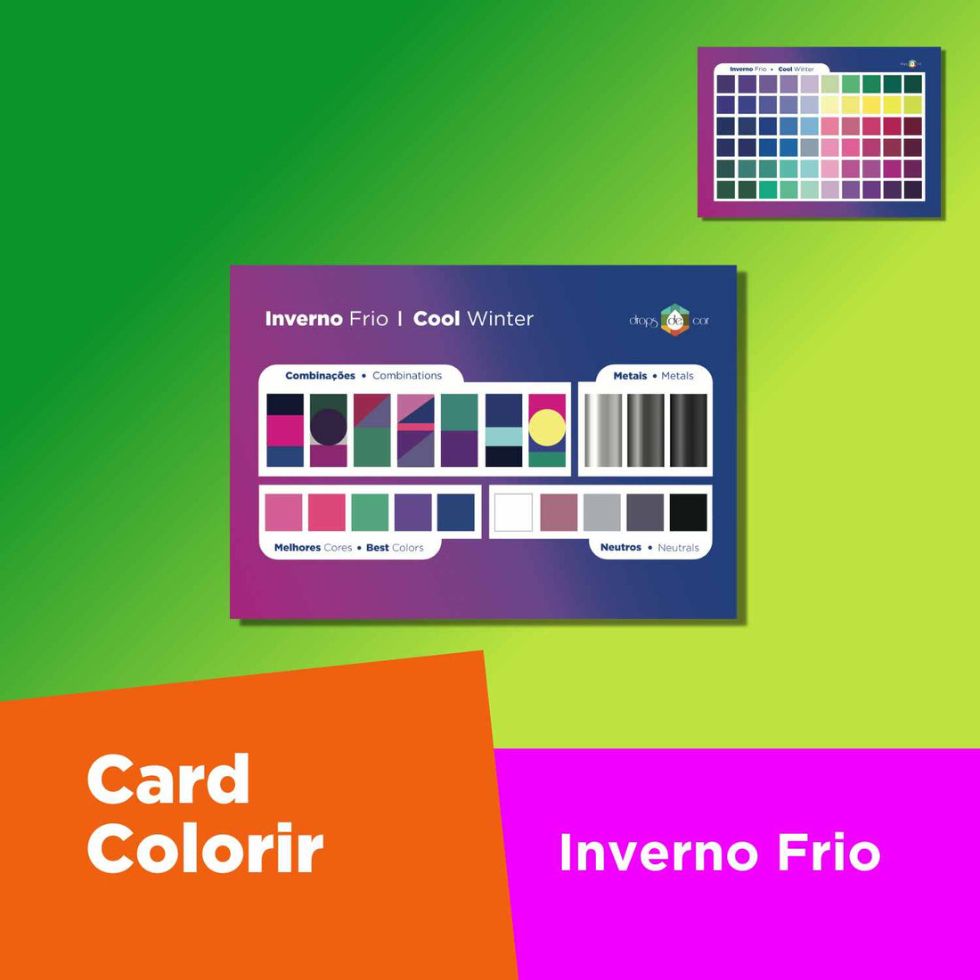Card ColoRir Inverno Frio