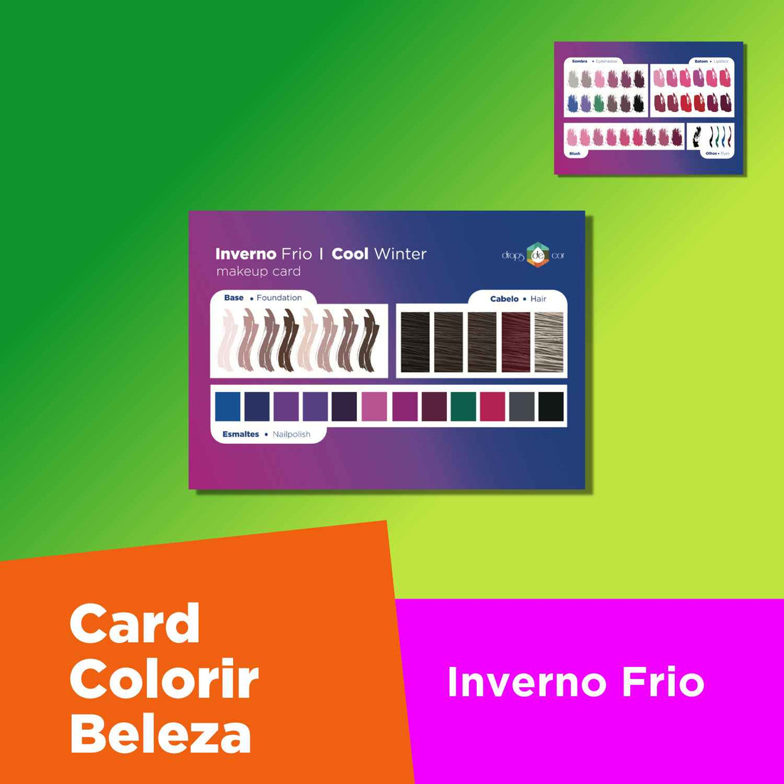 Card Beauty ColoRir Cold Winter