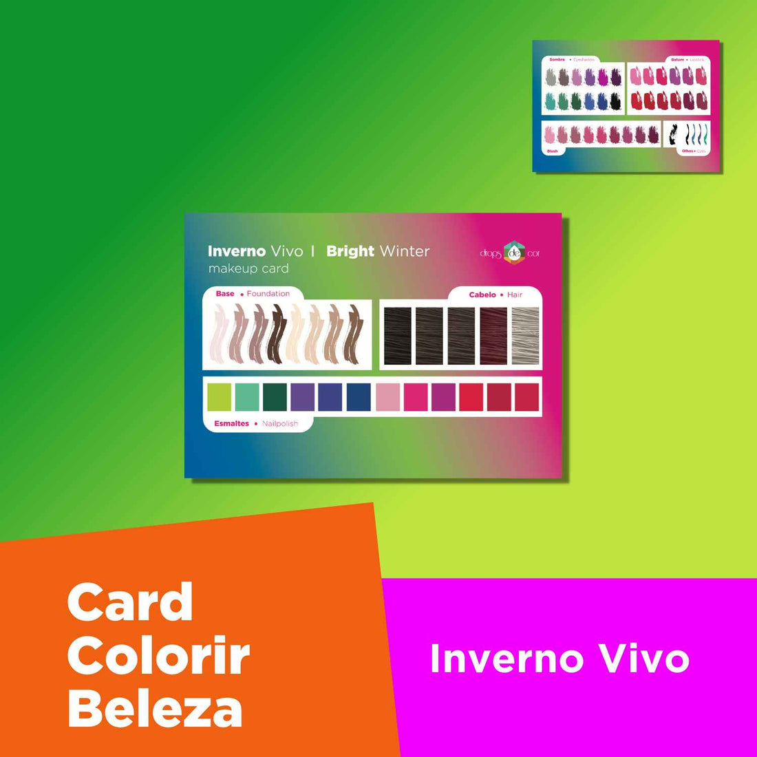 Tarjeta Beauty Colorir Winter Living