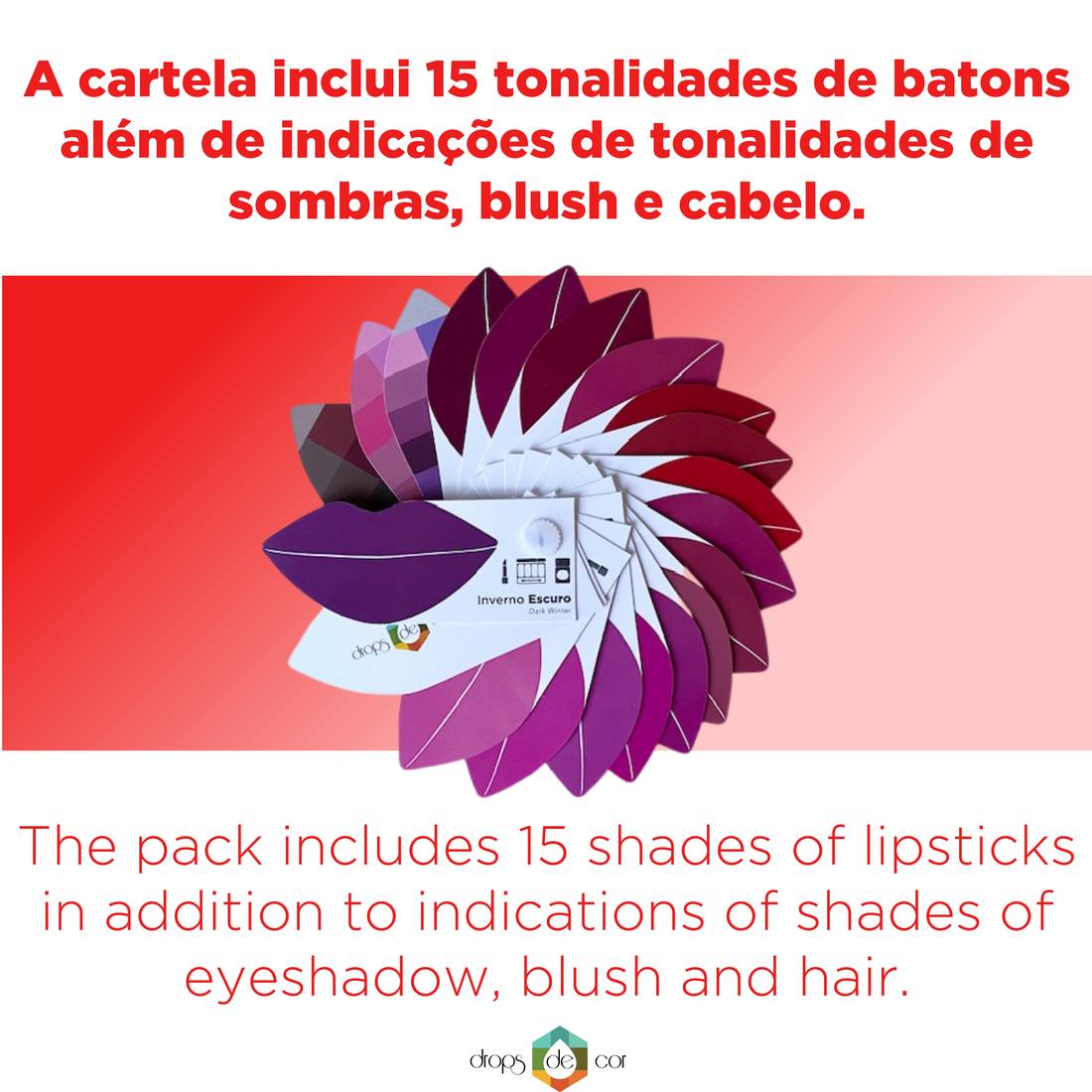 Barra de Labios + Maquillaje + Tarjeta para el Cabello - Verano Frío