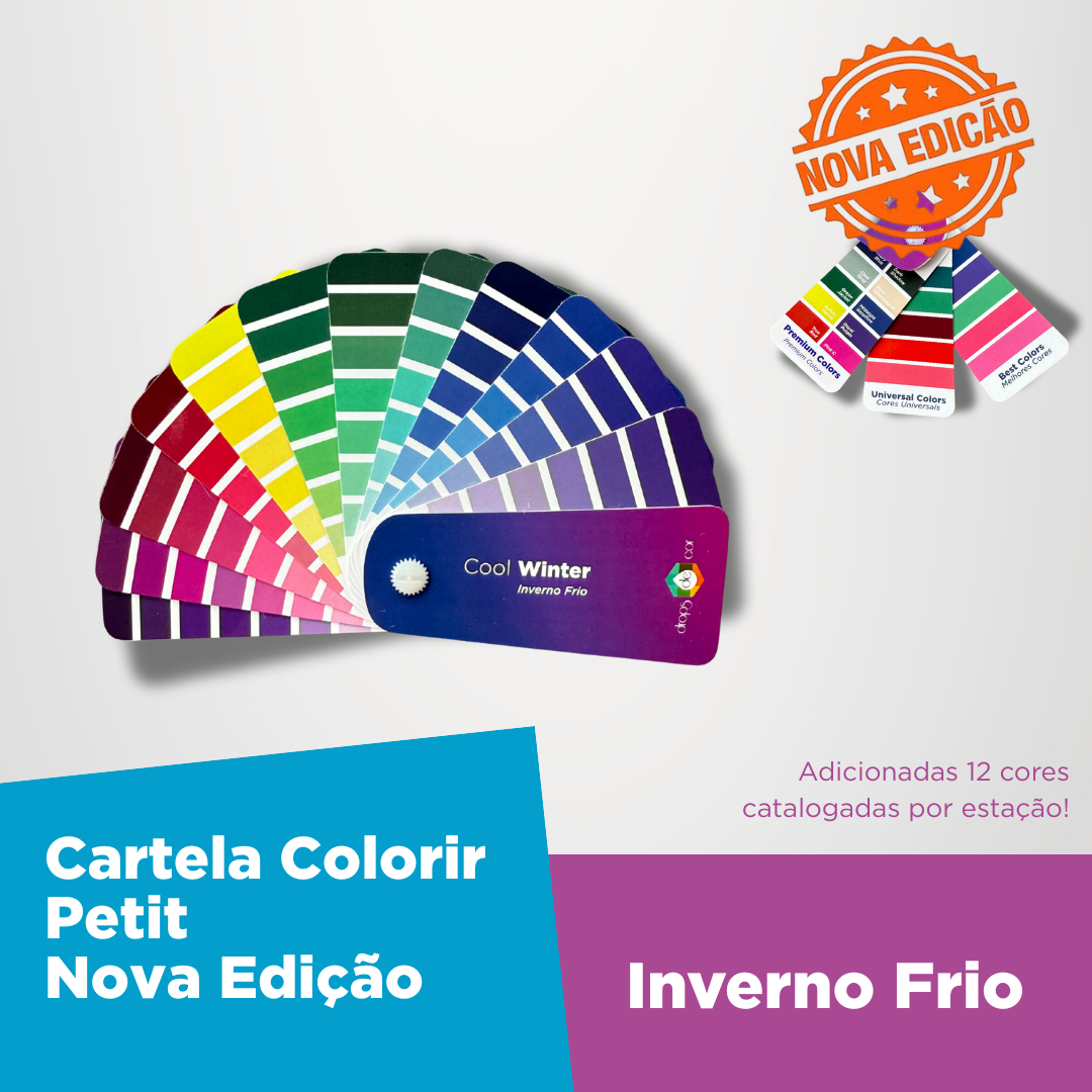 Cartela Colorir Petit Inverno Frio - Nova Edição