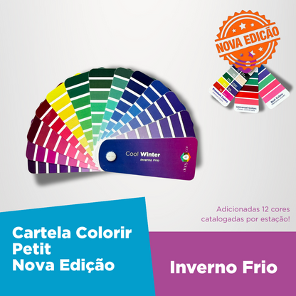 Nova Edição- Cartela Colorir Petit Inverno Frio