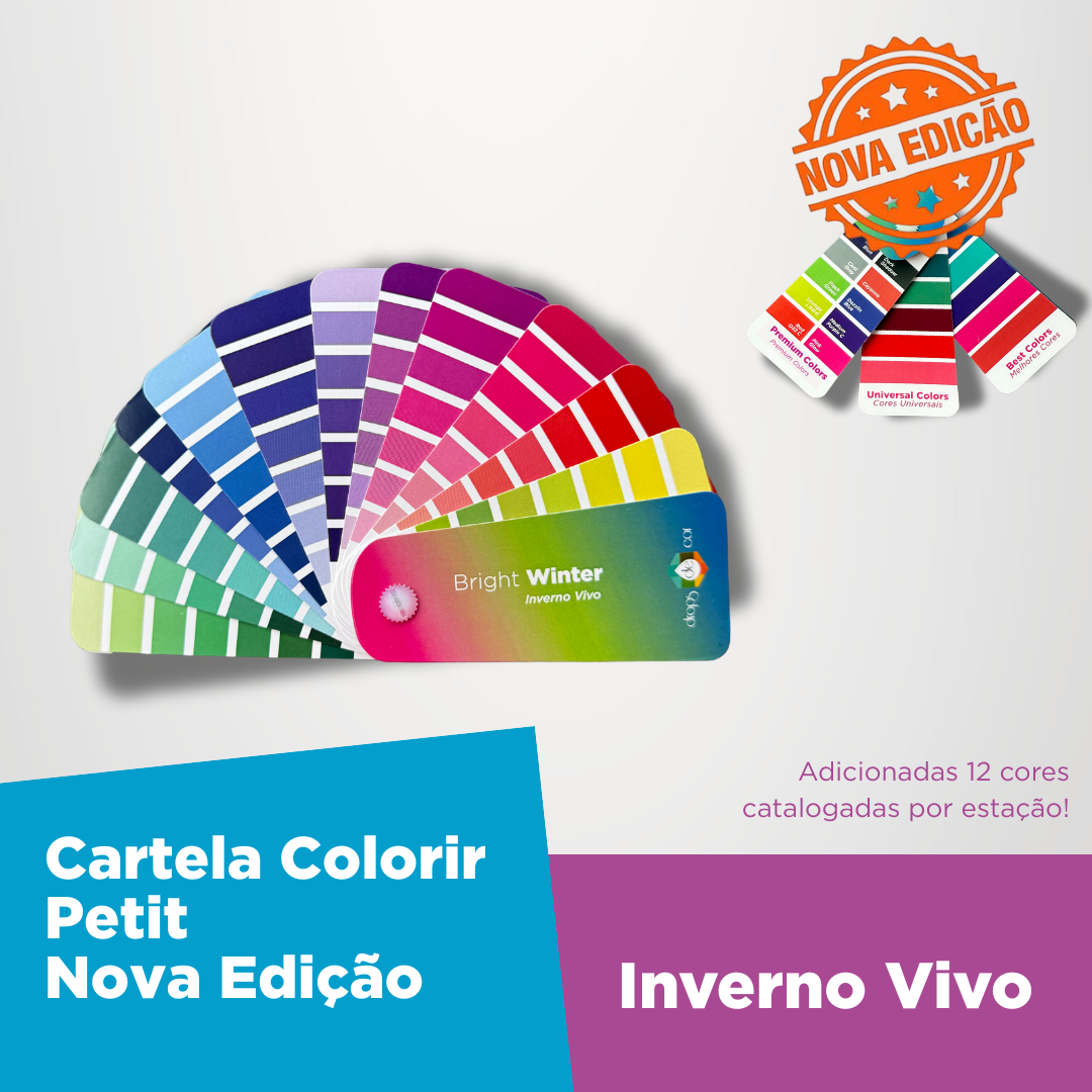 Cartela Colorir Petit Inverno Vivo - Nova Edição