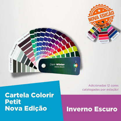 Nova Edição- Cartela Colorir Petit Inverno Escuro