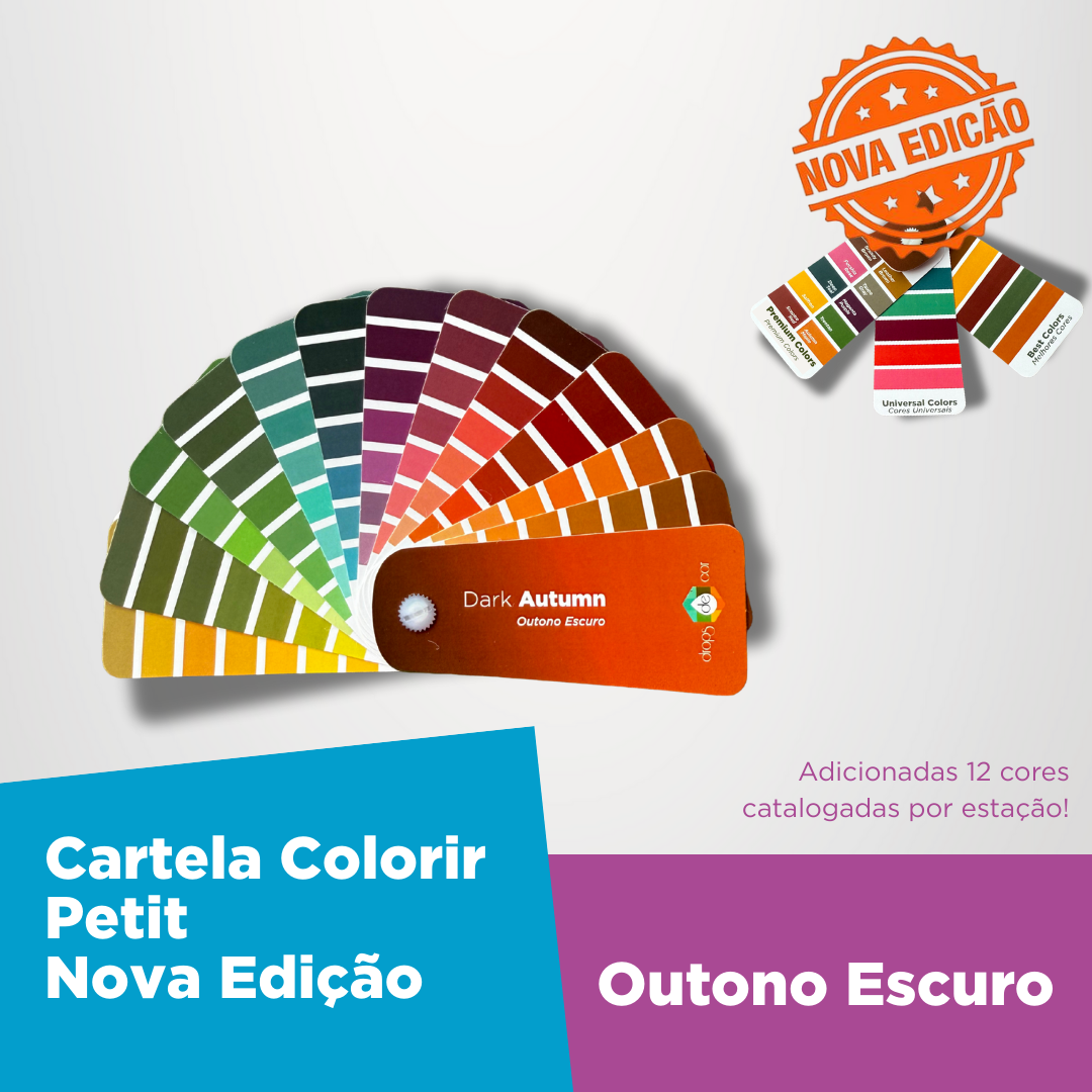 Cartela Colorir Petit Outono Escuro - Nova Edição