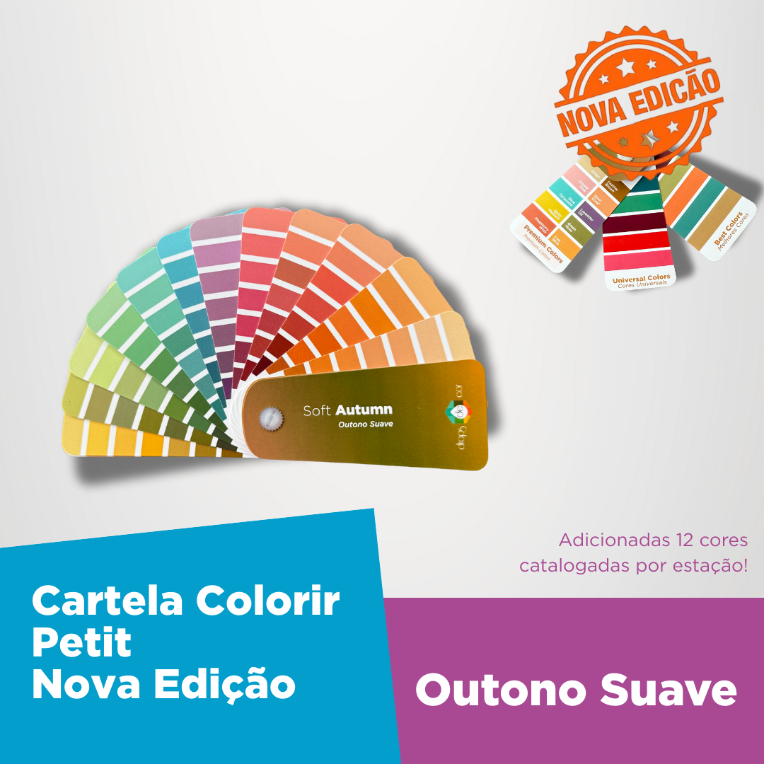 Cartela Colorir Petit Outono Suave - Nova Edição
