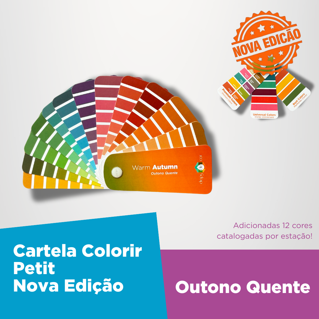 Cartela Colorir Petit Outono Quente - Nova Edição