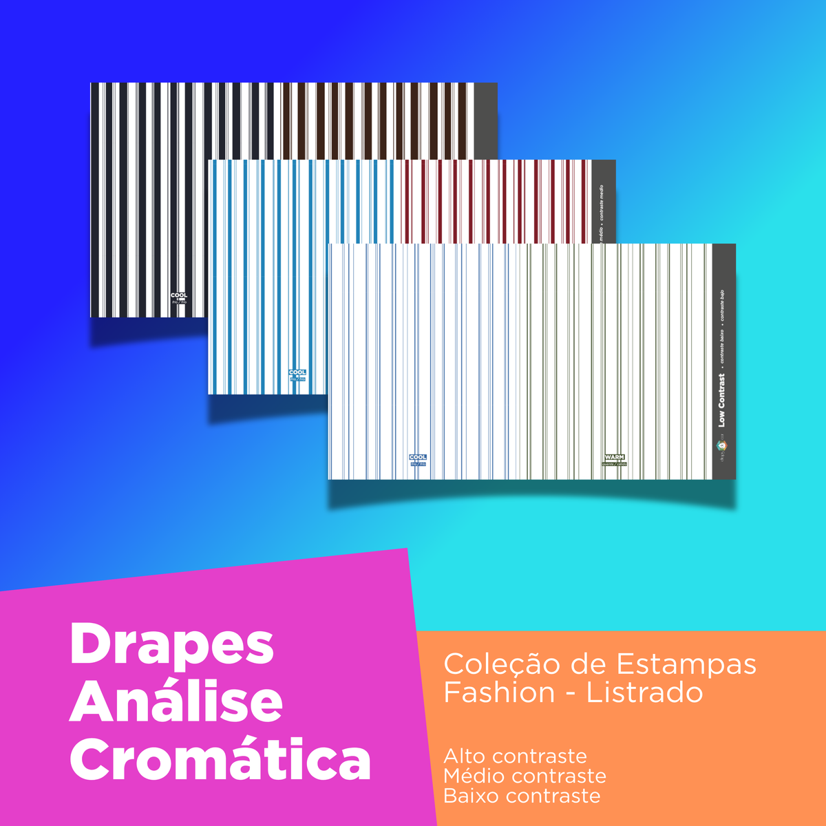 Nova Edição 2026 – Drapes Listrado – Coleção de Estampas Fashion