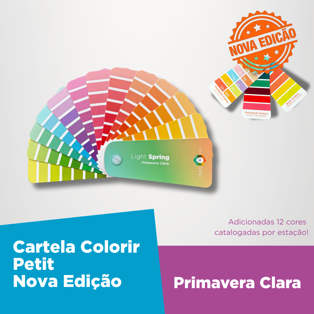 Cartela Colorir Petit Primavera Clara - Nova Edição