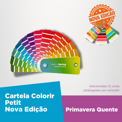 Nova Edição- Cartela Colorir Petit Primavera Quente