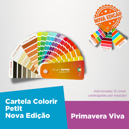 Nova Edição- Cartela Colorir Petit Primavera Viva