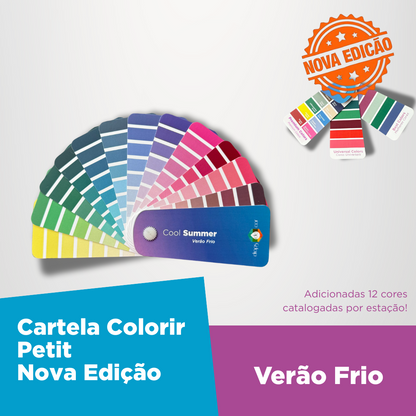 Nova Edição- Cartela Colorir Petit Verão Frio