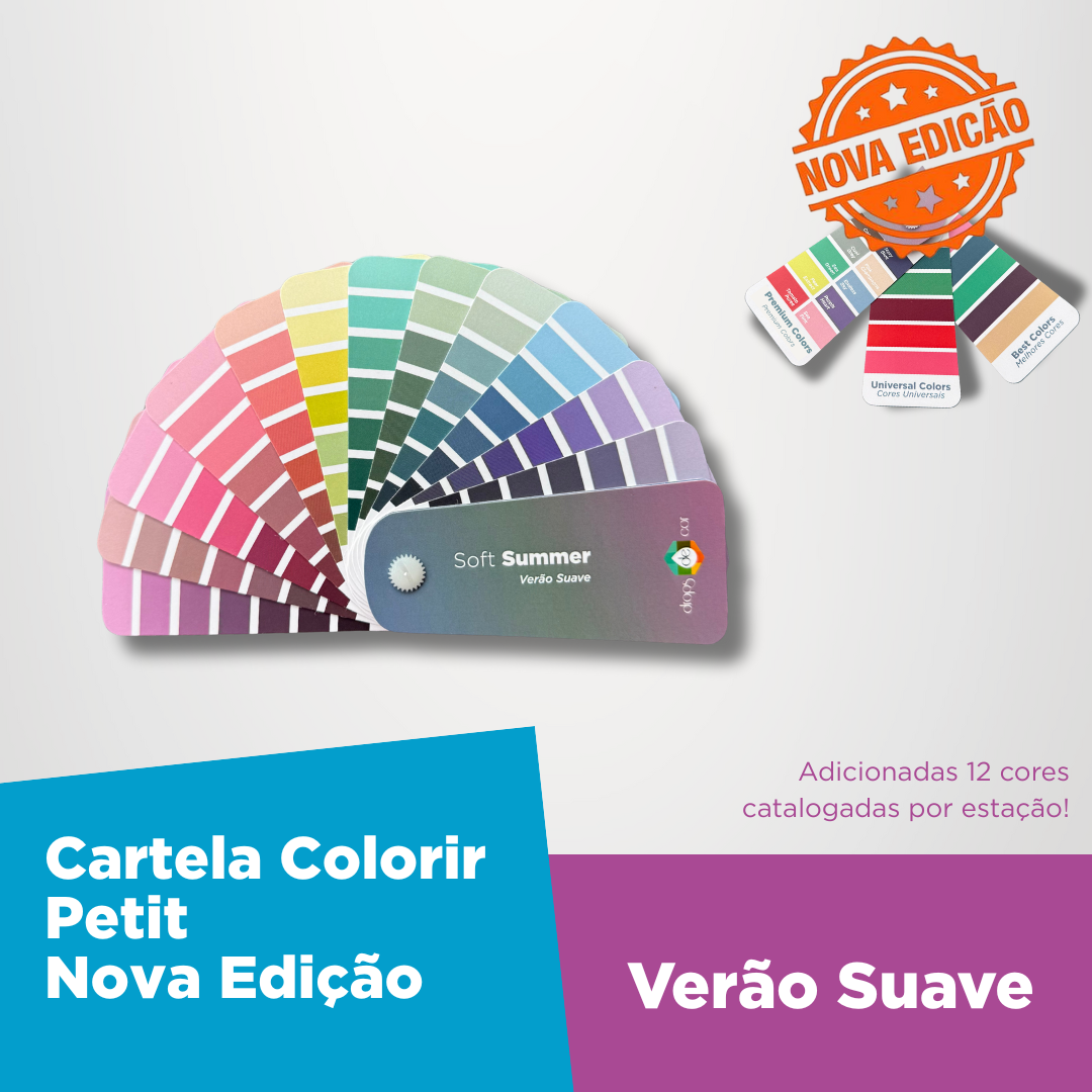 Nova Edição- Cartela Colorir Petit Verão Suave
