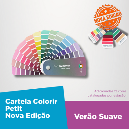 Nova Edição- Cartela Colorir Petit Verão Suave