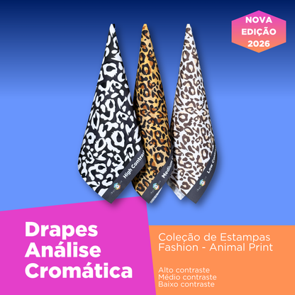 Nova Edição 2026 – Drapes Animal Print – Coleção de Estampas Fashion