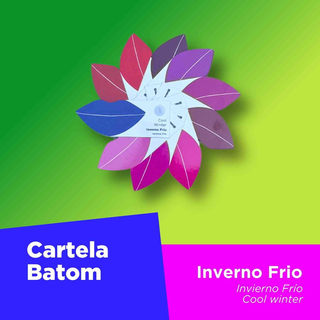 Cartela Batom + Make + Cabelo - Inverno Frio