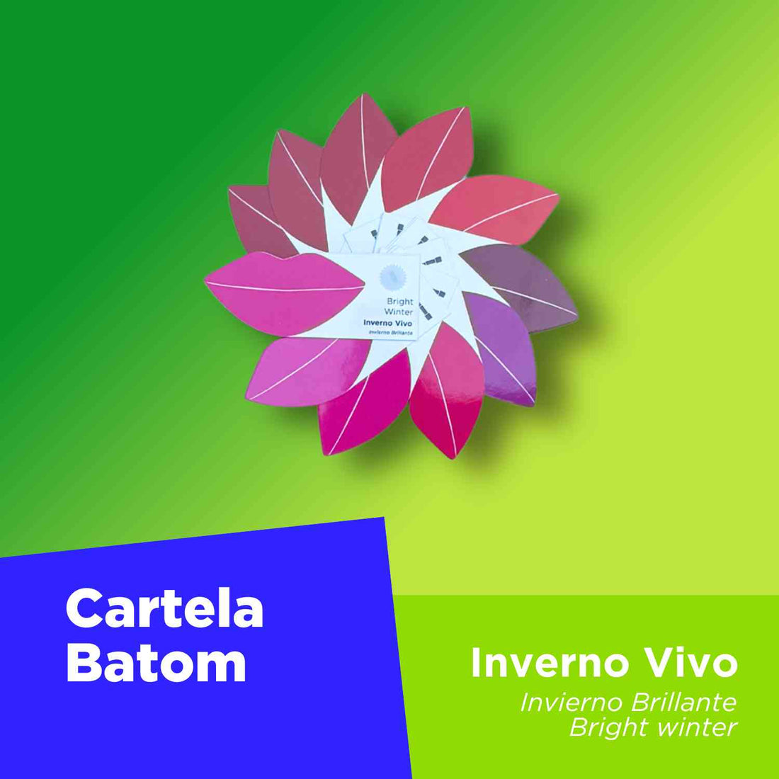 Cartela Batom + Make + Cabelo - Inverno Vivo