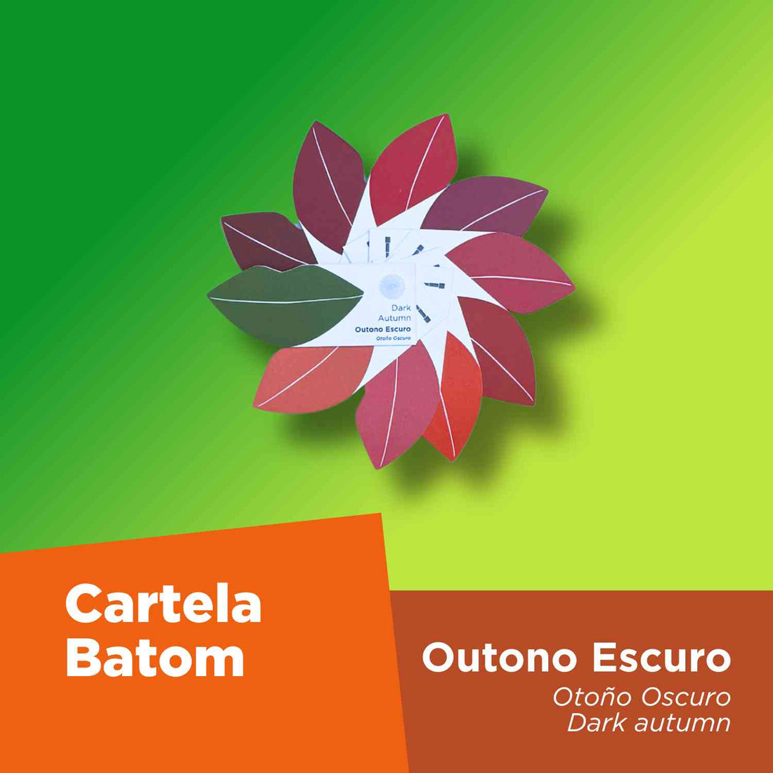 Cartela Batom + Make + Cabelo - Outono Escuro